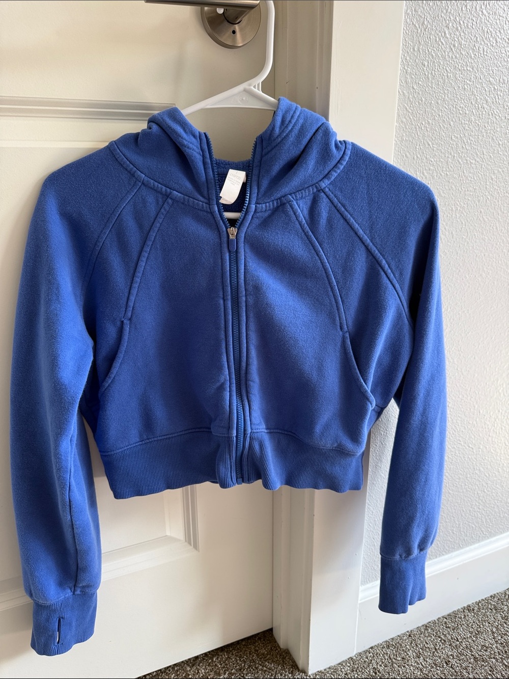 Zella Kids Blue Zip-Up Hooded Jacket